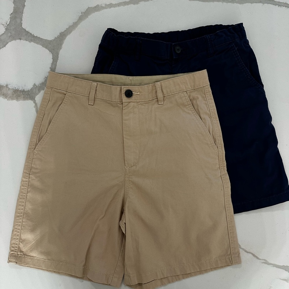 Youth Boys H&M Classic Khaki & Navy Cotton Shorts